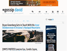 Tablet Screenshot of gossipdavid.com